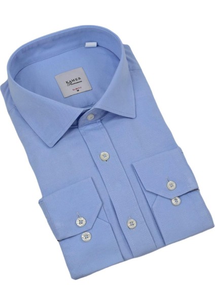 Erkek Slim Fitt Likralı Uzun Kol Kulplu Gömlek 2358 BGL-ST04384 fiyatları