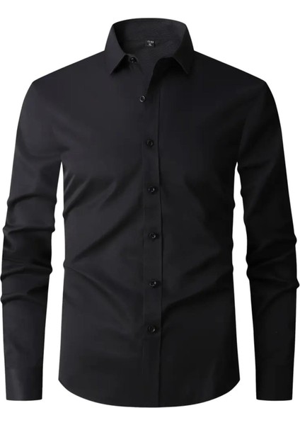 Erkek Klasik Tek Cepli Uzun Kol Gömlek BGL-ST04544