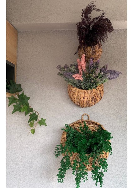 Hasır Yuvarlak Dekoratif Gazetelik Çiçeklik Raf modelleri