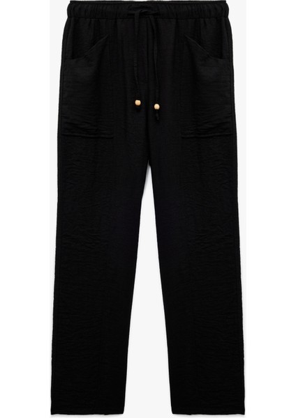 Standart Bel Cepli Dokulu Balon Fit Pantolon