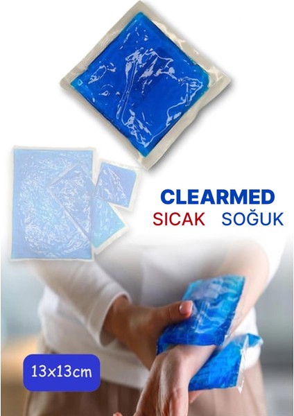Clear Med Sıcak Soğuk Jel Kompres 13X13 cm - Özel Kılıflı