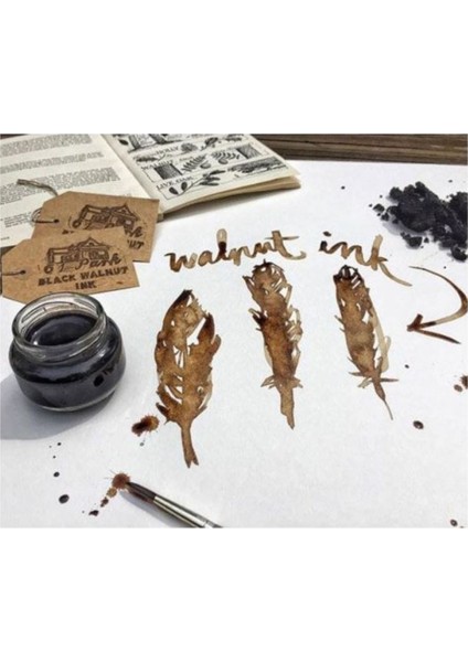Copperplate Ink Ceviz Mürekkebi-Gölge Yazı-Walnut 25ML-INK