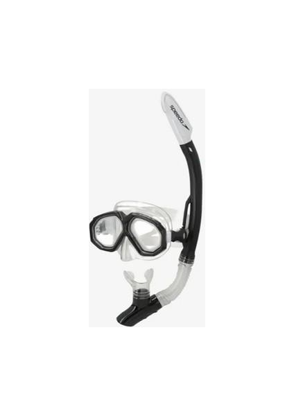 SOL25001-BKWH Au Dual Lenses Mask With Camera Mount Unisex Yüzücü Gözlüğü fiyatları