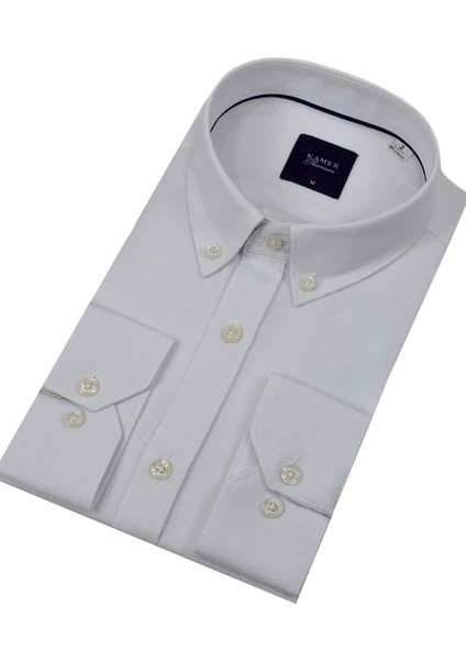 Erkek Slim Fitt Uzun Kol Gömlek 2424 BGL-ST04381