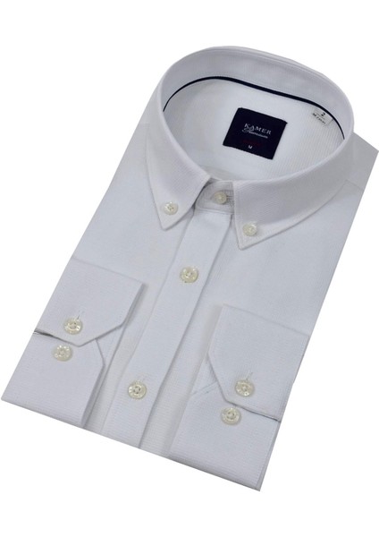 Erkek Slim Fitt Uzun Kol Gömlek 2424 BGL-ST04381