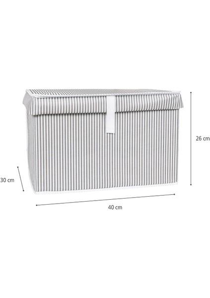 Kapaklı Çok Amaçlı Çamaşır-Saklama-Düzenleme Vb Hurç Kutu - 40 x 30 x 26 - Mini fırsatları