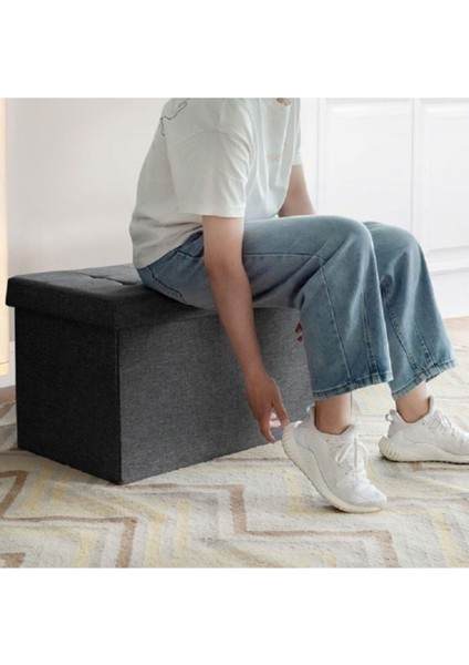 Sandıklı Puf Bench / Çamaşır & Oyuncak Kutusu 35*70 cm