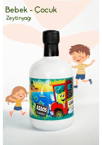 Yüksek Polifenol Natürel Sızma Soğuk Sıkım Çocuk-Bebek Zeytinyağı 500ML