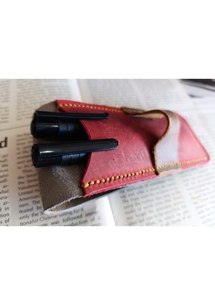 Crazy Hors Hakiki Deri El Emeği Özel Kalemleriniz Için Kalemlik Kalem Kutu 27 cm 6 cm Bbb7 fiyatları