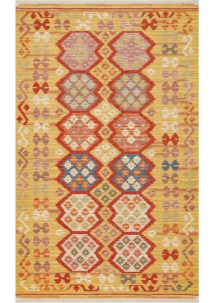 Nomad Kilim Nmd 03 Red Yıkanabilir Kilim