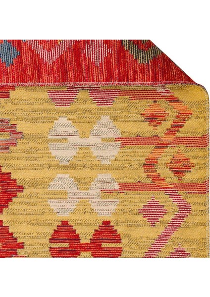 Nomad Kilim Nmd 03 Red Yıkanabilir Kilim