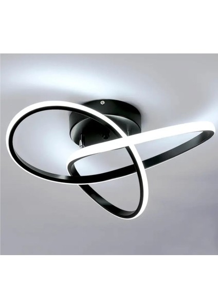 Sonsuzluk Model Tekli Plafonyer LED Beyaz Işık Ultrapower LED Avize Salon Mutfak Oda Hol Ledli Aviz