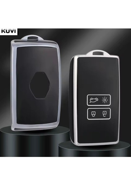 Renault Austral Anahtar Kılıfı Siyah-Silver modelleri