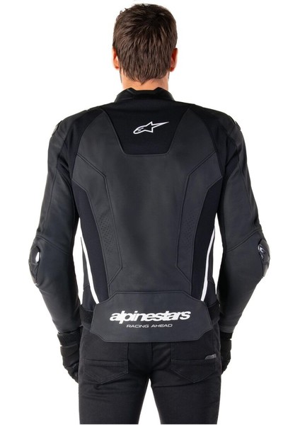 Alpinestars Missile V3 Deri Korumalı Motosiklet Montu Siyah Beyaz indirimleri
