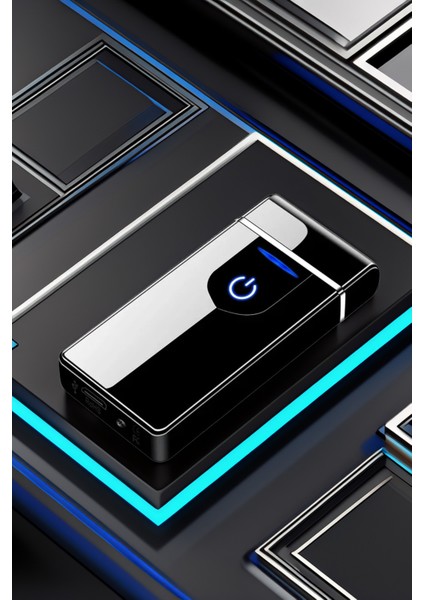 K21 USB Şarjlı 2 Ark Alevsiz Çakmak -New Style