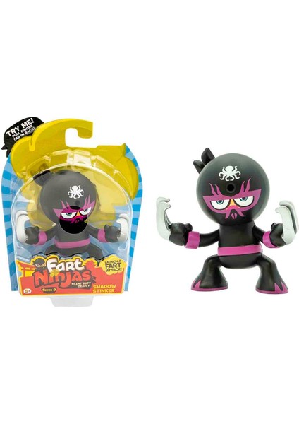Sesli Fart Ninjas Gaz Çıkaran Sensörlü Figür S9 FAN02001 - Shadow Stinker
