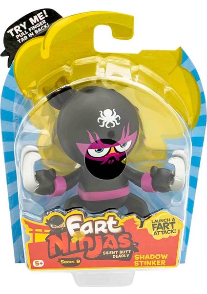 Sesli Fart Ninjas Gaz Çıkaran Sensörlü Figür S9 FAN02001 - Shadow Stinker
