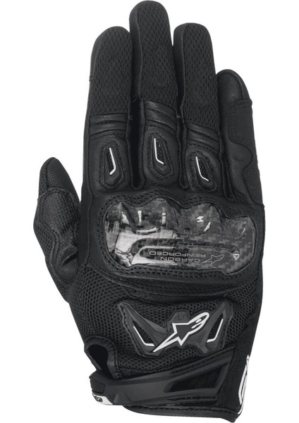 Stella Smx-2 Air Carbon V2 Korumalı Kadın Motosiklet Eldiveni Siyah