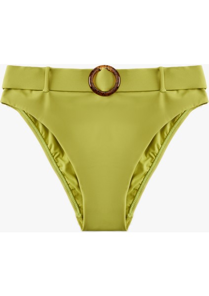 Astarlı Kemerli Yüksek Bel Bikini Altı