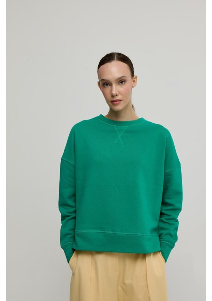 Kadın Green Renk Sweatshirt