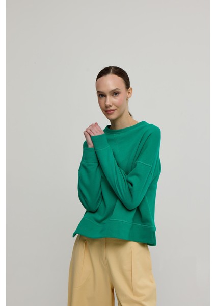 Kadın Green Renk Sweatshirt modelleri