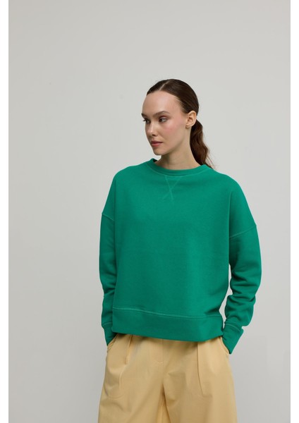 Kadın Green Renk Sweatshirt indirimleri