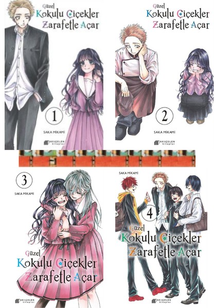 Güzel Kokulu Çiçekler Zarafetle Açar 1-2-3-4(4 Kitap-Manga)