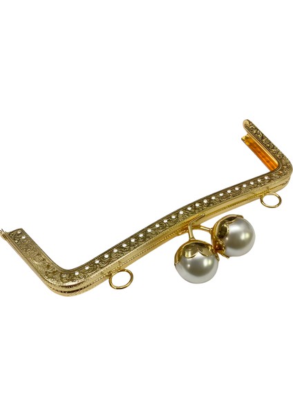 Incili Metal Çanta Sapı Bursu 21 cm M1