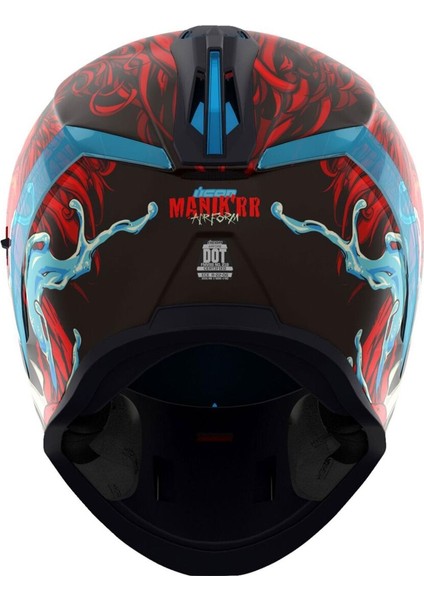 Airform Manik Rr Mıps Kapalı Motosiklet Kaskı Siyah Kırmızı Mavi fırsatları