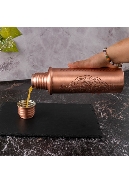 Dmt Copper Home Dmt Bakır Motivasyonel Su Matarası Su Şişesi Suluk Spor Salonu Su Şişesi Bpa Içermez Suluk El Işlemeli(Özel Kutulu)Hediyelik modelleri