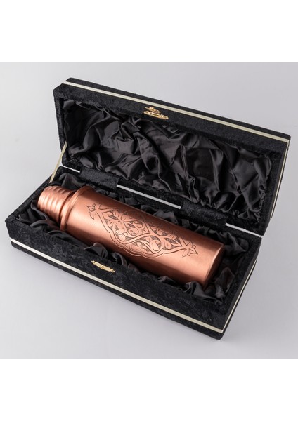 Dmt Copper Home Dmt Bakır Motivasyonel Su Matarası Su Şişesi Suluk Spor Salonu Su Şişesi Bpa Içermez Suluk El Işlemeli(Özel Kutulu)Hediyelik