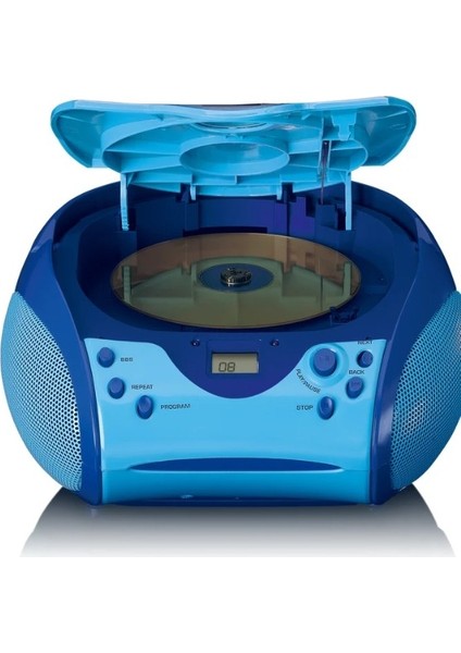 SCD-24BU Kids - CD Çalarlı Taşınabilir Stereo Fm Radyo - Mavi
