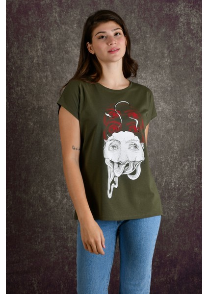 Eyes Kadın Baskılı T-Shirt