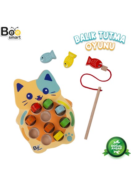 Balık Tutma Oyunu Eğlenceli Montessori Oyuncak Motor Gelişimi