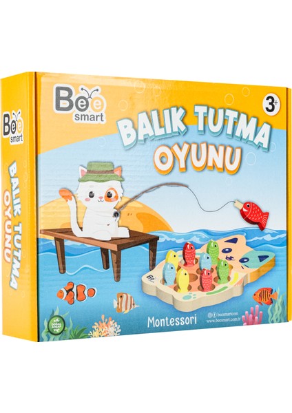 Balık Tutma Oyunu Eğlenceli Montessori Oyuncak Motor Gelişimi