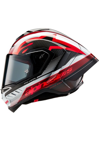 Supertech R10 Carbon Team Spor Motosiklet Kaskı Siyah Kırmızı Beyaz modelleri