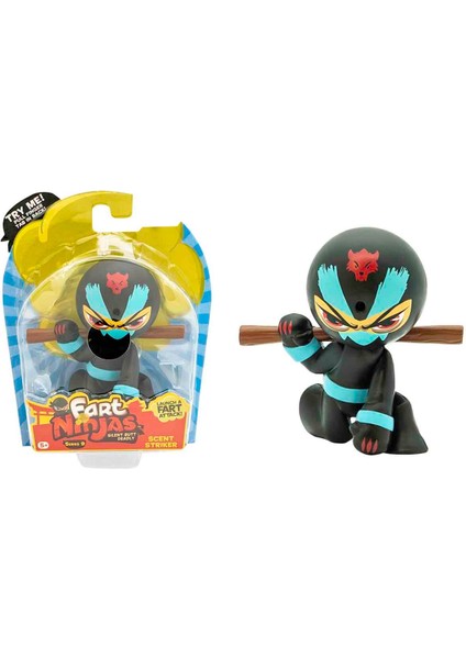 Sesli Fart Ninjas Gaz Çıkaran Sensörlü Figür S9 FAN02001 - Scent Striker