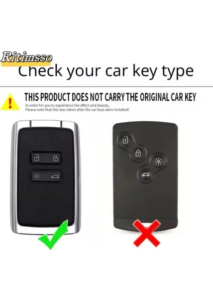 Renault Megane 4 Anahtar Kılıfı Siyah-Silver fırsatları