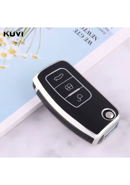 Ford Tourneo Courier Anahtar Kılıfı Siyah-Silver