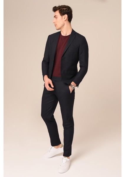 Lacivert Renk 2li Takım Elbise,spor Slim Fit | Agustini