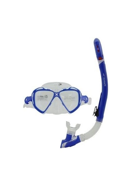SOL25001-AQWH Au Dual Lenses Mask With Camera Mount Unisex Yüzücü Gözlüğü