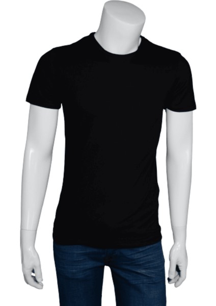 Erkek- O. Yaka T-Shirt-Siyah