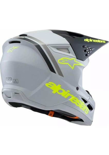 Sm3 Youth Radium Off-Road Çocuk Genç Motosiklet Kaskı Gri Siyah Sarı fiyatları