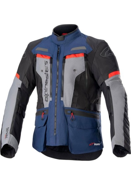 Bogota Pro Drystar Korumalı Motosiklet Montu Mavi Kırmızı
