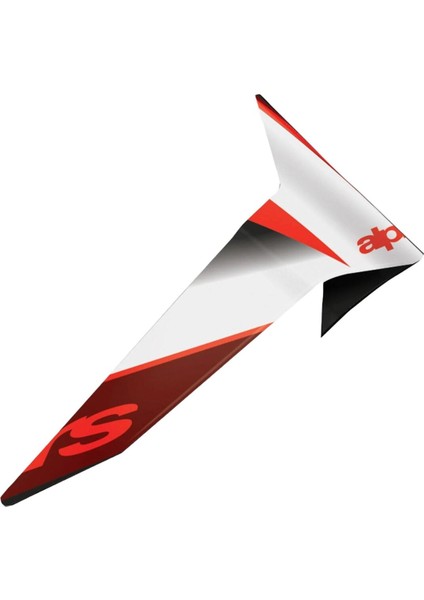 Supertech R10 Team Kask Için Standart Spoiler Siyah Kırmızı Beyaz