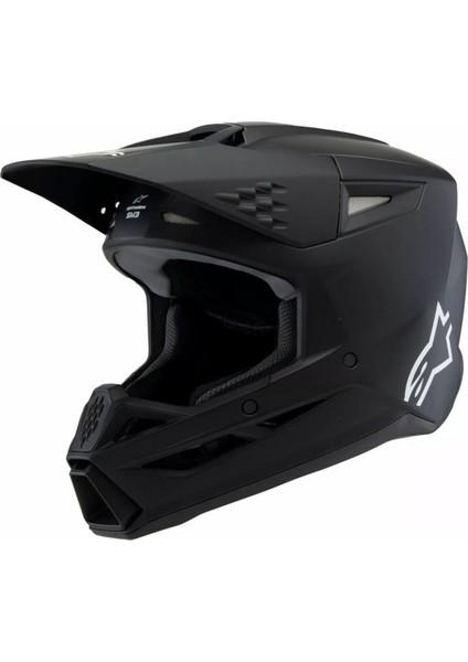 Sm3 Youth Off-Road Çocuk Genç Motosiklet Kaskı Mat Siyah