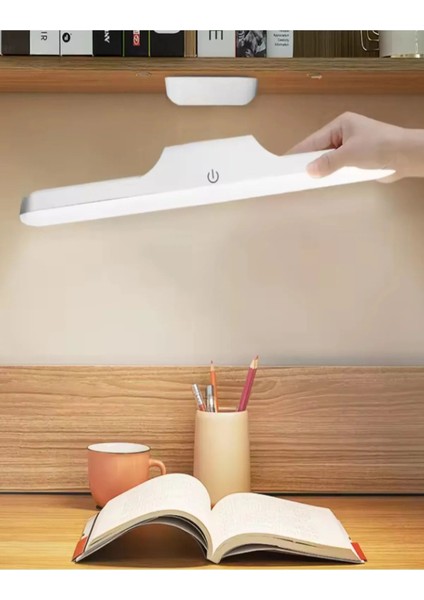 USB Şarjlı Mıknatıslı Kablosuz Mutfak Tezgah Altı Dolap Içi Kabin LED Aydınlatma Lambas 3 Renk