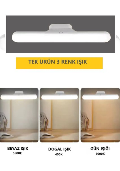 USB Şarjlı Mıknatıslı Kablosuz Mutfak Tezgah Altı Dolap Içi Kabin LED Aydınlatma Lambas 3 Renk fiyatları