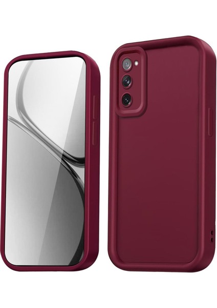 Samsung Galaxy S20 Fe Uyumlu Kılıf Kamera Korumalı Yumuşak Dokulu Darbe Emici Bordo Silikon Kapak fiyatları