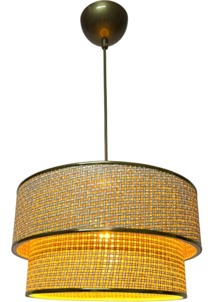 Rattan Model Ikili Sarkıt Avize Oturma Odası Mutfak Banyo Antre